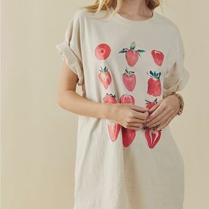 Free People strawberry shirt